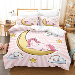 Cartoon Unicorn Bedding Set Quilt Covers Room Decoration (Online Order Only)