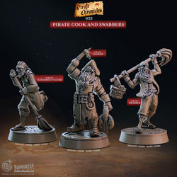 3D Printed Cast n Play Pirate Chronicles Collection 28mm 32mm D&D (Online Only)