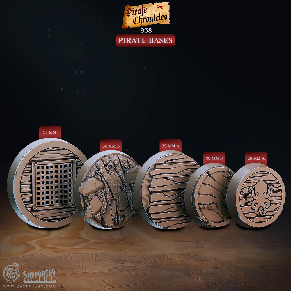 3D Printed Cast n Play Pirate Chronicles Collection 28mm 32mm D&D (Online Only)