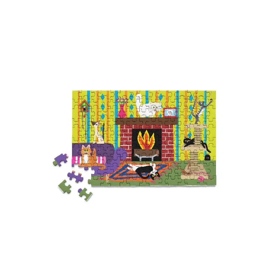 Cat House 150 Piece Mini Jigsaw Puzzle Micro Puzzles (ONLINE ORDER ONLY)