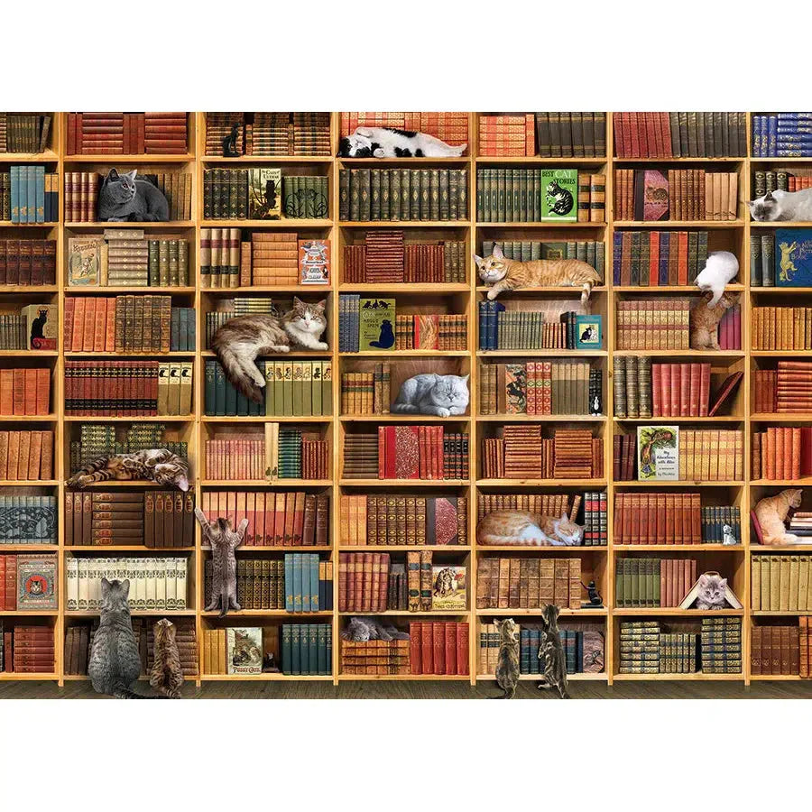 Cat Library 1000 Piece Jigsaw Puzzle Cobble Hill (ONLINE ORDER ONLY)