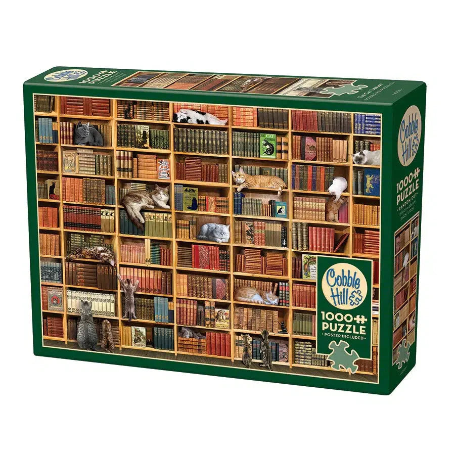 Cat Library 1000 Piece Jigsaw Puzzle Cobble Hill (ONLINE ORDER ONLY)