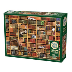 Cat Library 1000 Piece Jigsaw Puzzle Cobble Hill (ONLINE ORDER ONLY)