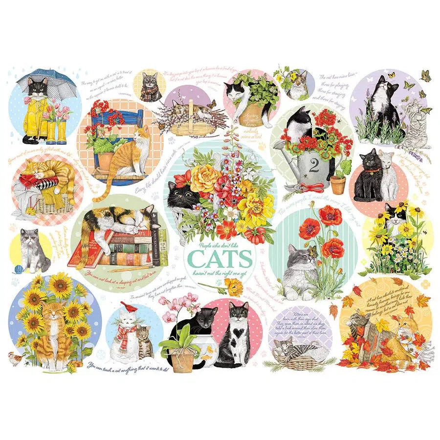Cat Thoughts 1000 Piece Jigsaw Puzzle Cobble Hill (ONLINE ORDER ONLY)