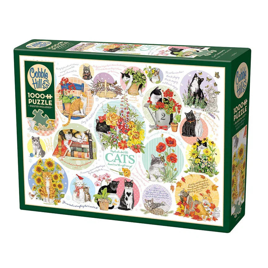 Cat Thoughts 1000 Piece Jigsaw Puzzle Cobble Hill (ONLINE ORDER ONLY)