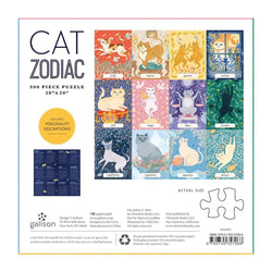 Cat Zodiac 500 Piece Jigsaw Puzzle Galison (ONLINE ORDER ONLY)