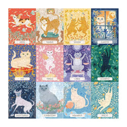Cat Zodiac 500 Piece Jigsaw Puzzle Galison (ONLINE ORDER ONLY)