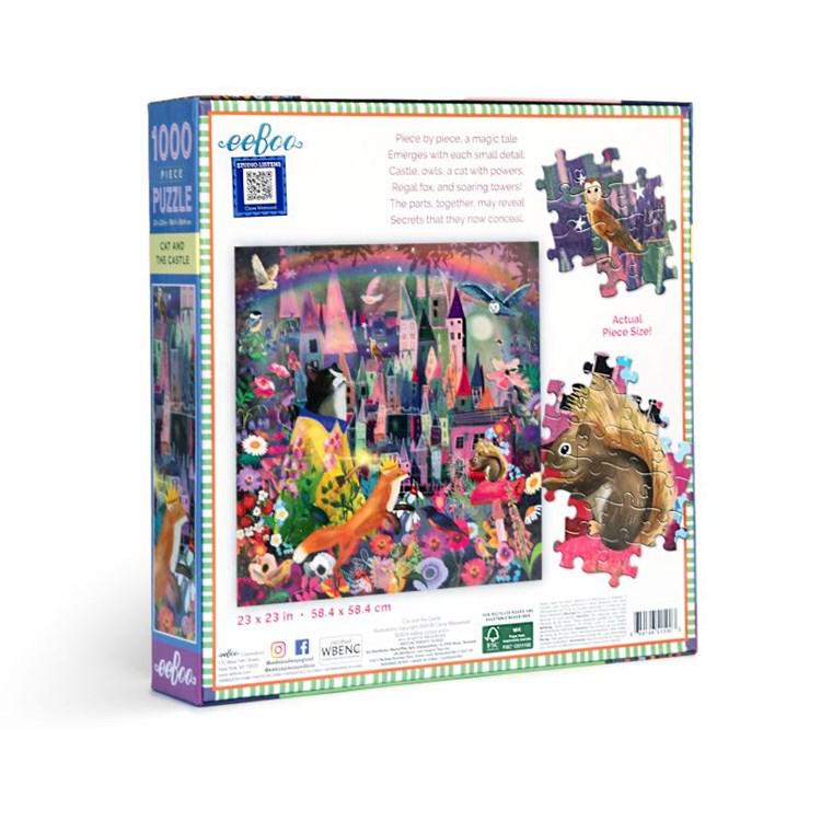 Cat & the Castle 1000 Piece Jigsaw Puzzle eeBoo (ONLINE ORDER ONLY)
