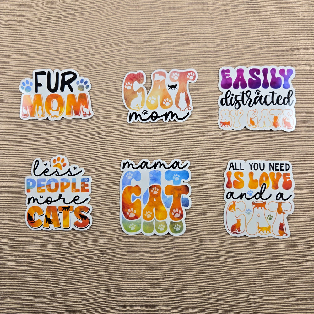 Cute Cat Mom Stickers (ONLINE ORDER ONLY)