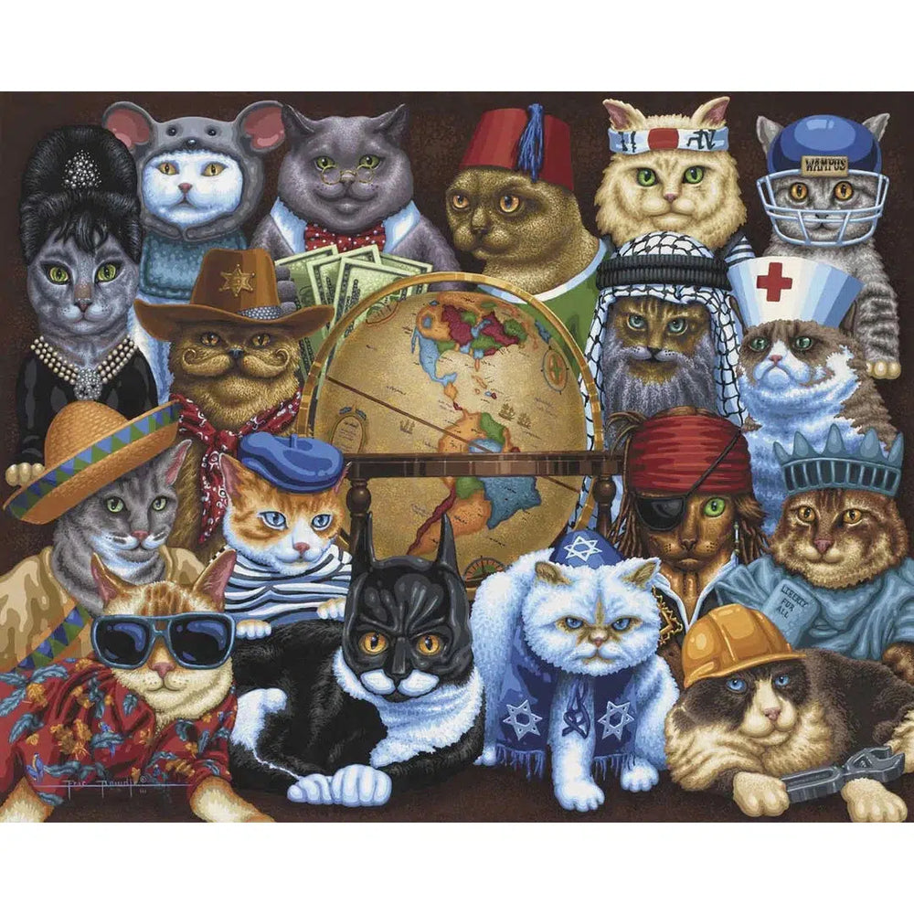 Cats Around the World 1000 Piece Jigsaw Puzzle Dowdle (ONLINE ORDER ONLY)
