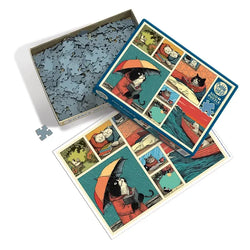 Cats Chillin' with Books 500 Piece Jigsaw Puzzle Cobble Hill (ONLINE ORDER ONLY)