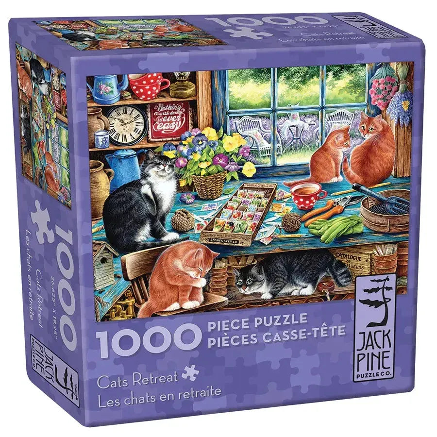 Cats Retreat 1000 Piece Jigsaw Puzzle Jack Pine (ONLINE ORDER ONLY)