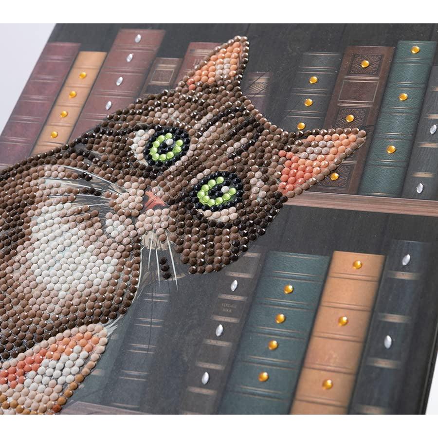 Cats in the Library Crystal Art Notebook Kit Craft Buddy (ONLINE ORDER ONLY)
