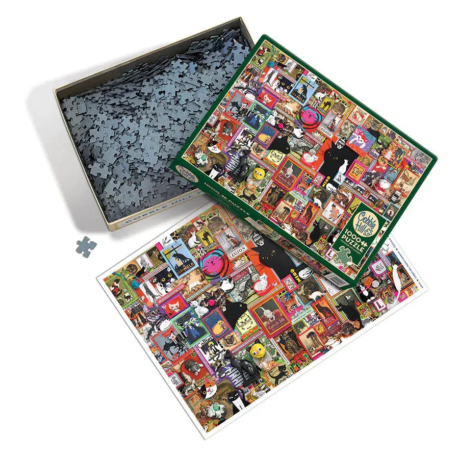 Catsville 1000 Piece Jigsaw Puzzle Cobble Hill (ONLINE ORDER ONLY)