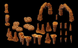 WarLock Tiles: Expansion Pack - Stalactites & Stalagmites (ONLINE ORDER ONLY)