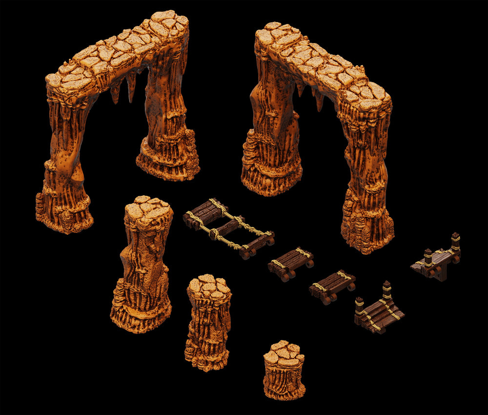 WarLock Tiles: Expansion Pack - Dripstone Bridges (ONLINE ORDER ONLY)