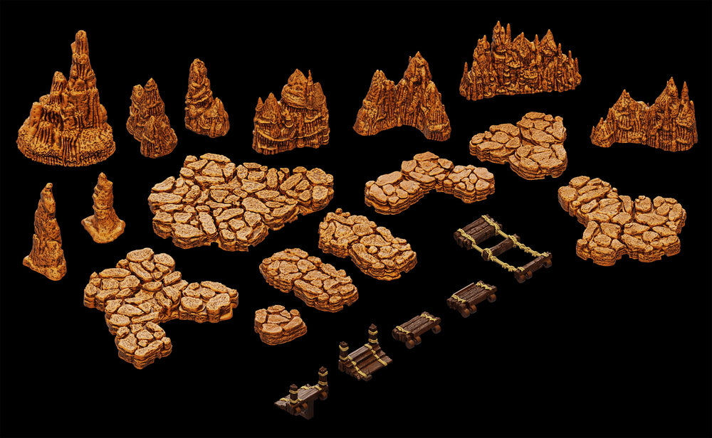 WarLock Tiles: Base Set - Caverns (ONLINE ORDER ONLY)
