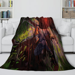 Chainsaw Man Blanket Flannel Fleece Pattern Throw Room Decoration (Online Order Only)