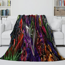 Chainsaw Man Blanket Flannel Fleece Pattern Throw Room Decoration (Online Order Only)