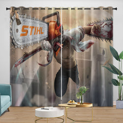 Chainsaw Man Curtains Blackout Window Drapes (Online Order Only)
