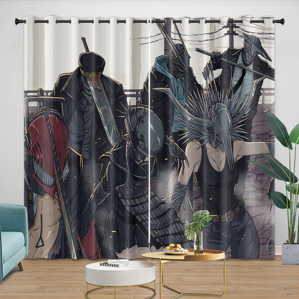 Chainsaw Man Curtains Blackout Window Drapes (Online Order Only)