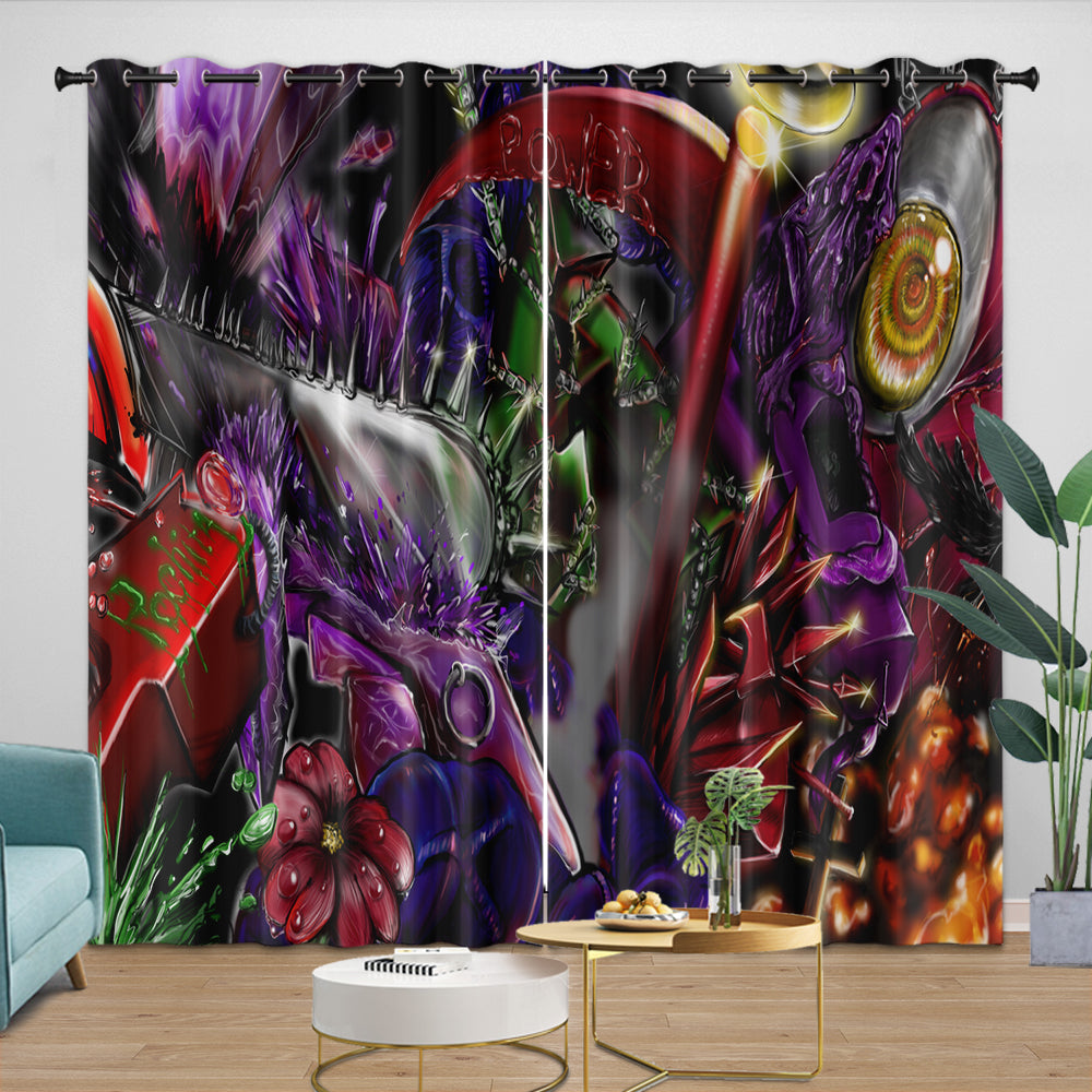Chainsaw Man Curtains Blackout Window Drapes (Online Order Only)