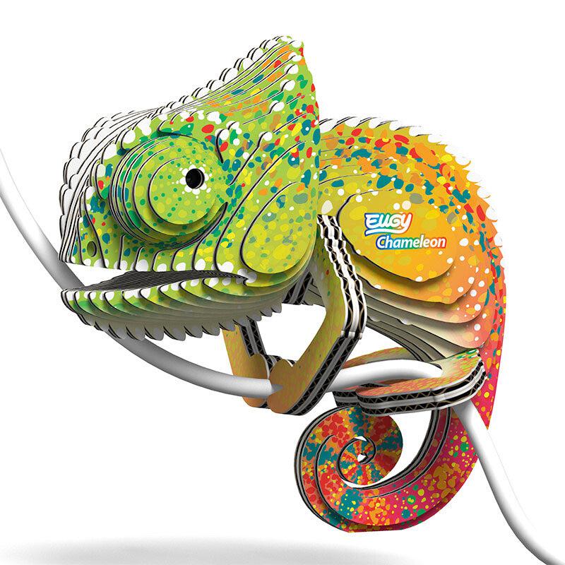 Chameleon 3D Cardboard Model Kit Eugy (ONLINE ORDER ONLY)