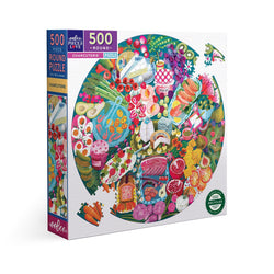 Charcuterie 500 Piece Round Jigsaw Puzzle eeBoo (ONLINE ORDER ONLY)