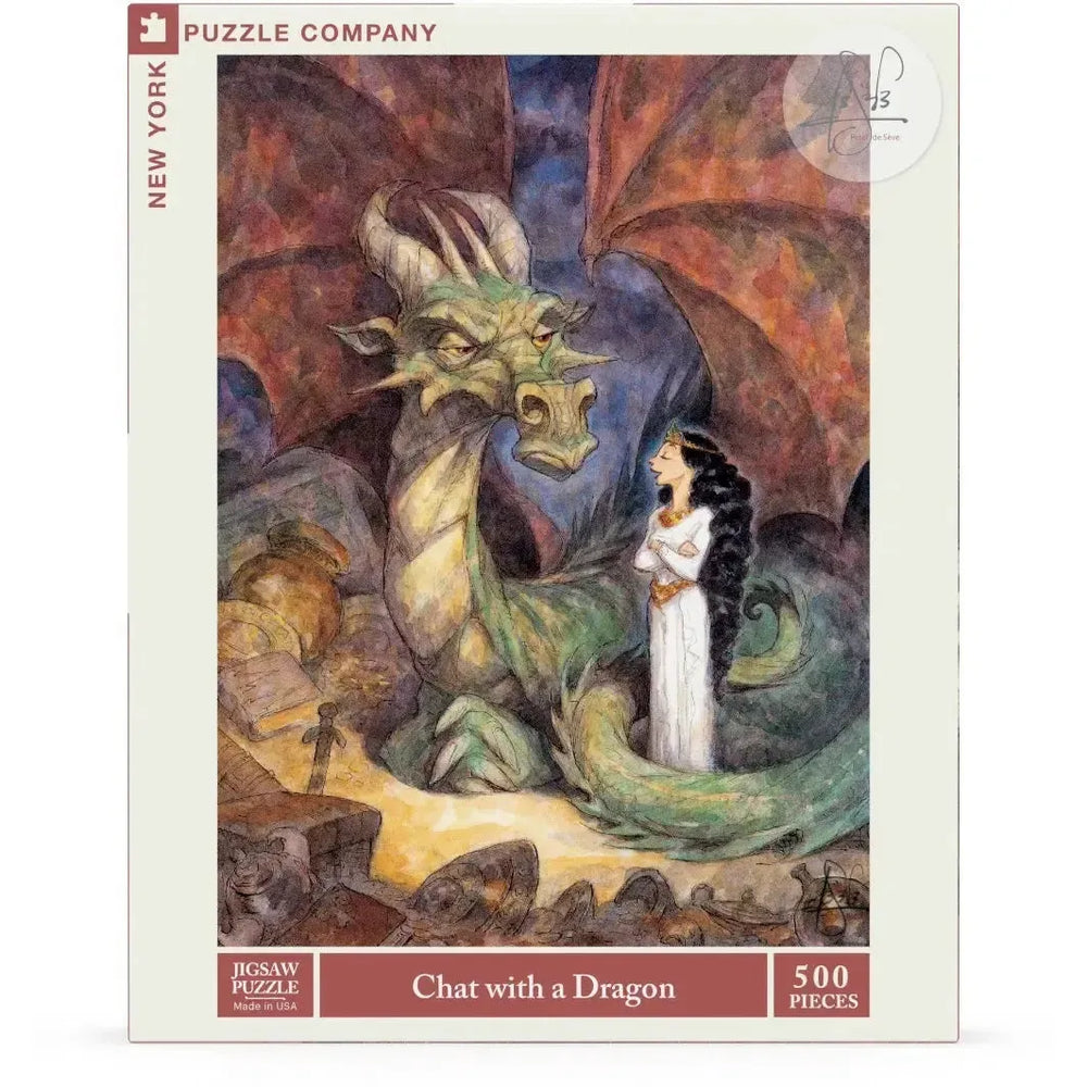 Chat with a Dragon 500 Piece Jigsaw Puzzle NYPC (ONLINE ORDER ONLY)
