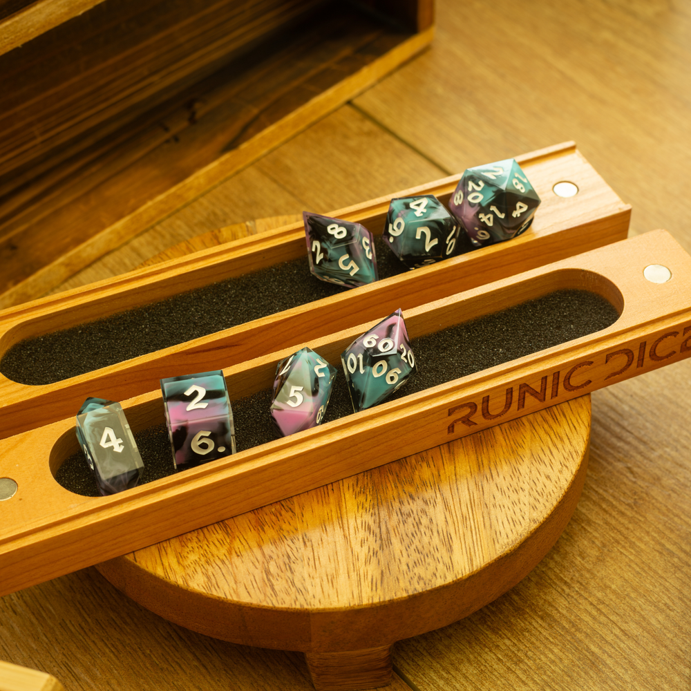 Cherry Wood DnD Dice Storage Box (ONLINE ORDER ONLY)