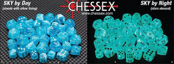 Chessex Luminary Sky/Silver (Multiple Options) *read description* (Online Only)