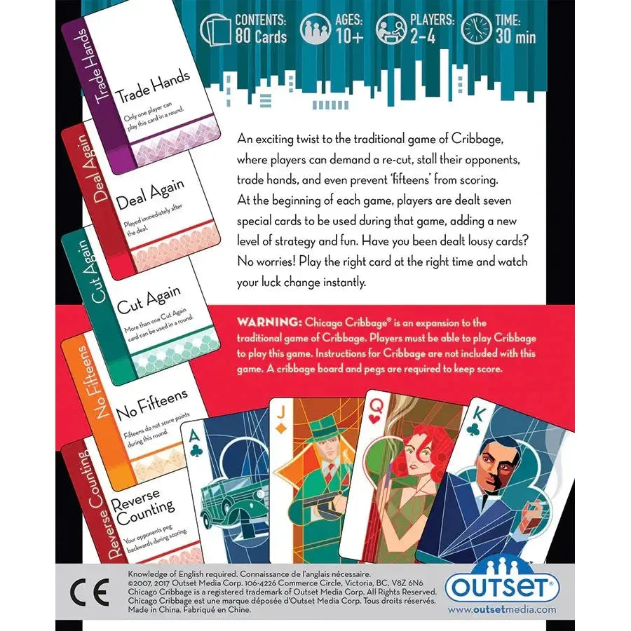 Chicago Cribbage Card Game - Outset (ONLINE ORDER ONLY)