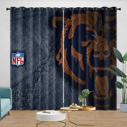 Chicago Bears Curtains Blackout Window Drapes Room Decoration (Online Order Only)