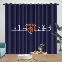 Chicago Bears Curtains Blackout Window Drapes Room Decoration (Online Order Only)
