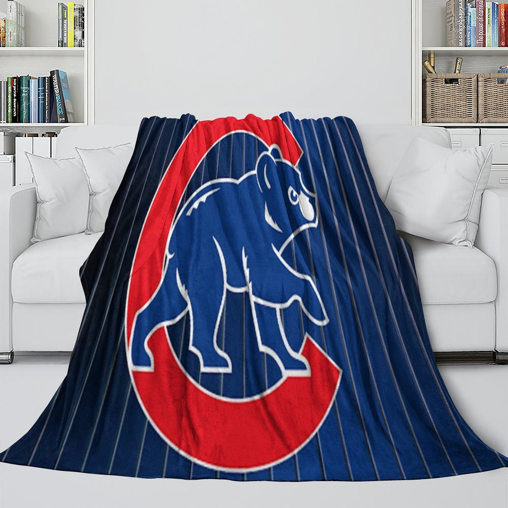 Chicago Cubs Blanket Flannel Throw Room Decoration (Online Order Only)