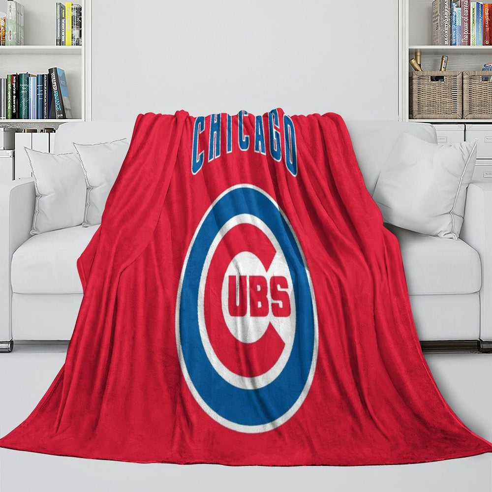 Chicago Cubs Blanket Flannel Throw Room Decoration (Online Order Only)
