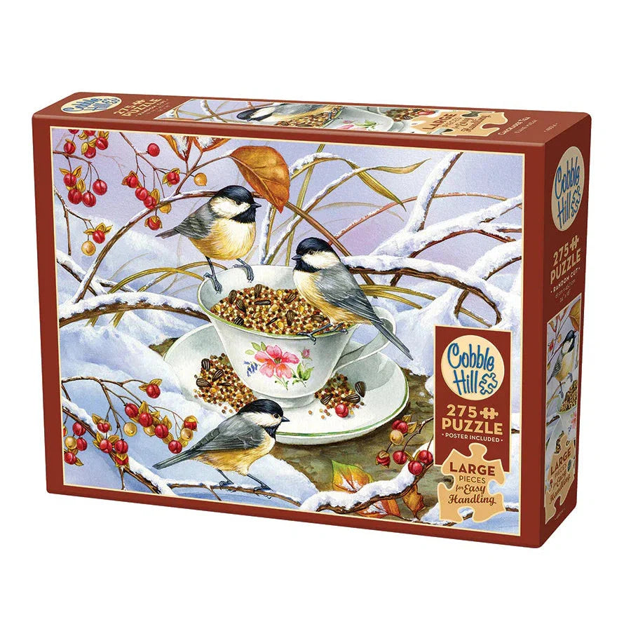 Chickadee Tea 275 Large Piece Jigsaw Puzzle Cobble Hill (ONLINE ORDER ONLY)