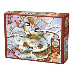 Chickadee Tea 275 Large Piece Jigsaw Puzzle Cobble Hill