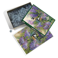 Chickadees & Lilacs 1000 Piece Jigsaw Puzzle Cobble Hill (ONLINE ORDER ONLY)