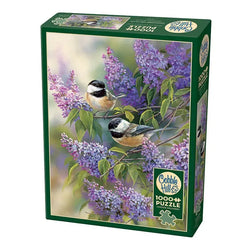 Chickadees & Lilacs 1000 Piece Jigsaw Puzzle Cobble Hill (ONLINE ORDER ONLY)