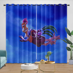 Chicken Run Curtains Pattern Blackout Window Drapes (ONLINE ORDER ONLY)