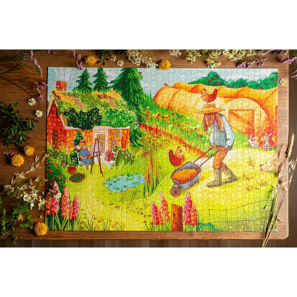 Childhood Garden 1000 Piece Premium Jigsaw Puzzle Trevell (ONLINE ORDER ONLY)