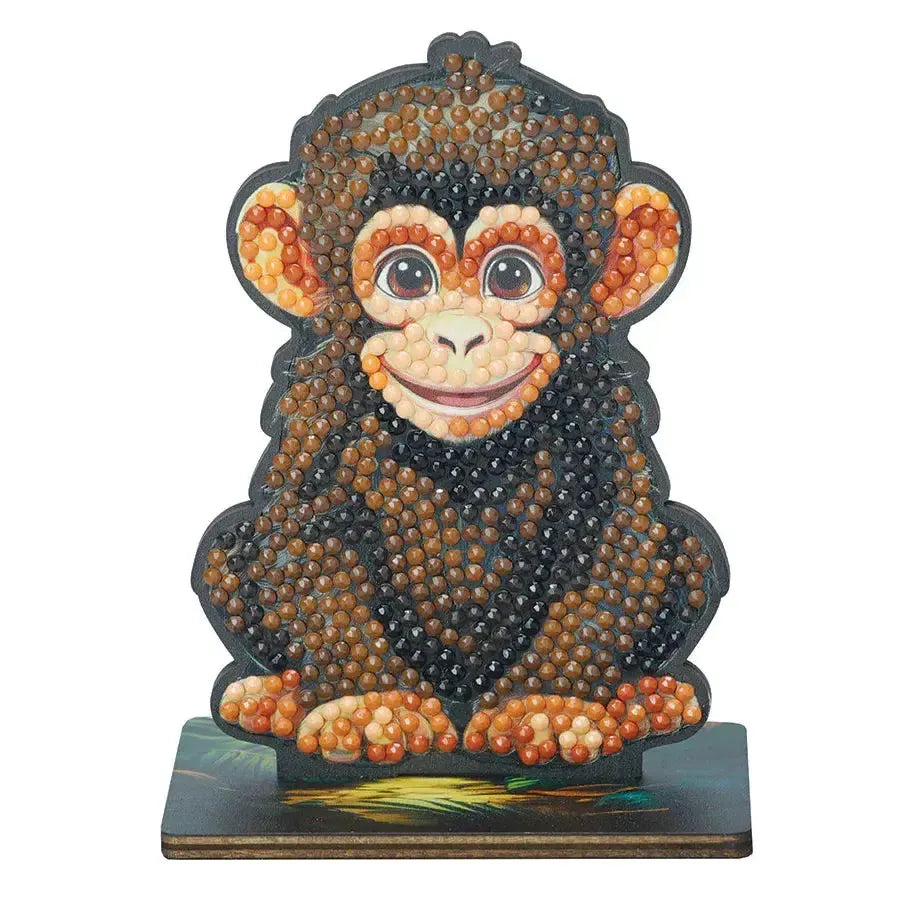 Chimp "Jungle" Crystal Art Buddies Kit Craft Buddy (ONLINE ORDER ONLY)