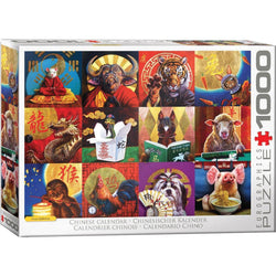 Chinese Calendar 1000 Piece Jigsaw Puzzle Eurographics (ONLINE ORDER ONLY)