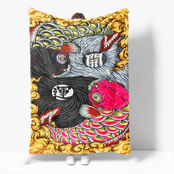 Chinese National Tide Elements Flannel Fleece Throw Cosplay Blanket (Online Order Only)