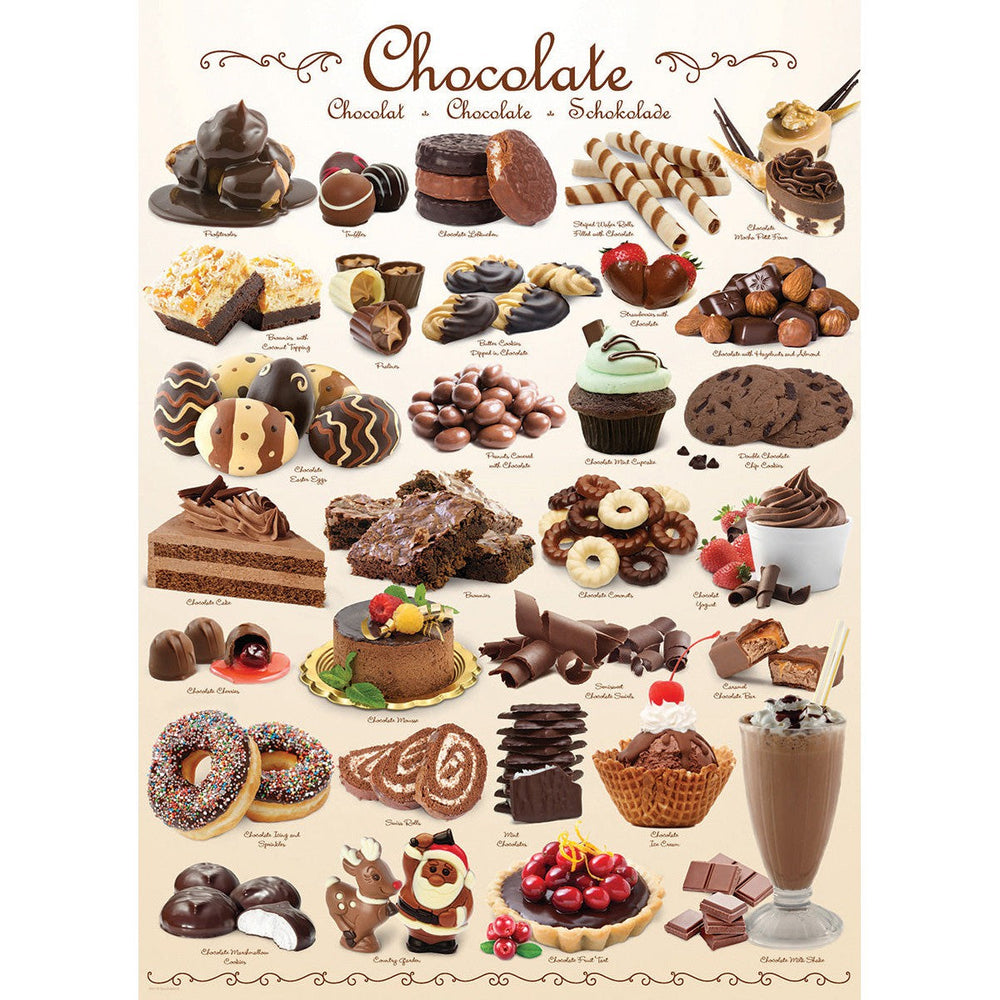 Chocolate 1000 Piece Jigsaw Puzzle Eurographics (ONLINE ORDER ONLY)