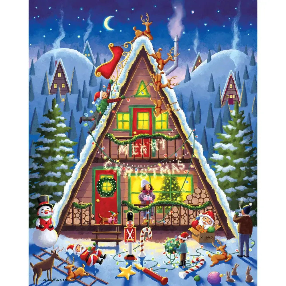 Christmas Cabin 210 Piece Jigsaw Puzzle Boardwalk (ONLINE ORDER ONLY)