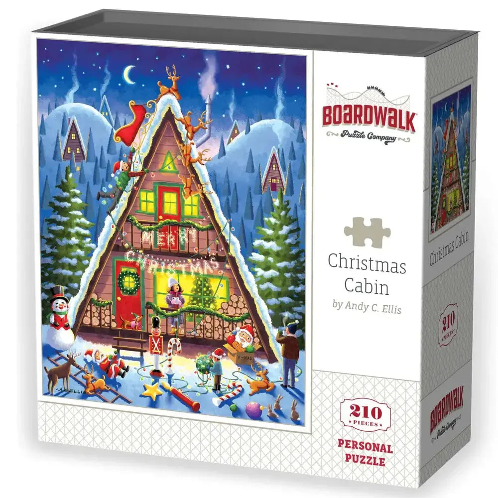Christmas Cabin 210 Piece Jigsaw Puzzle Boardwalk (ONLINE ORDER ONLY)