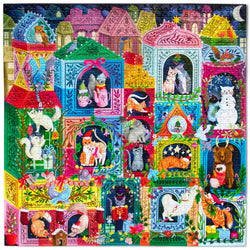 Christmas Cats 1000 Piece Jigsaw Puzzle eeBoo (ONLINE ORDER ONLY)