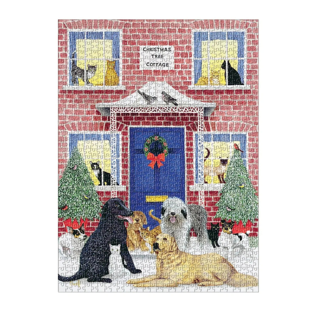 Christmas Cottage 1000 Piece Jigsaw Puzzle Galison (ONLINE ORDER ONLY)